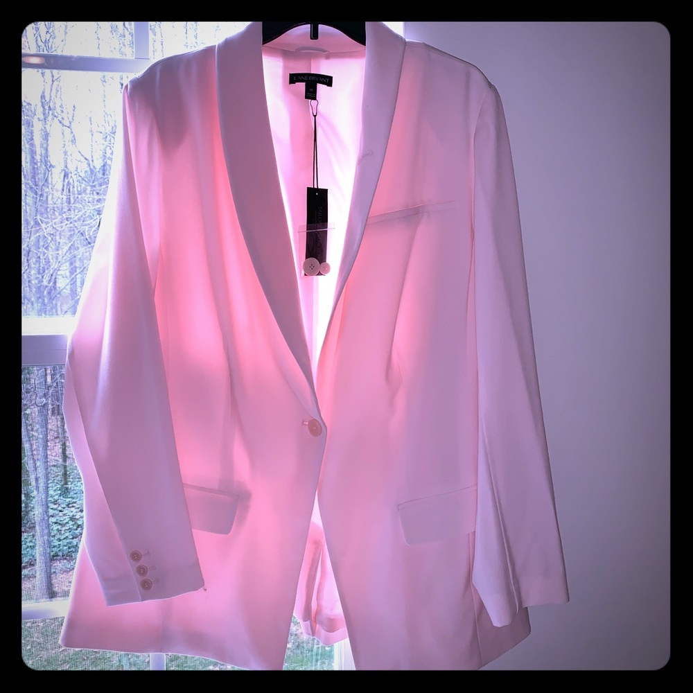 NEW pink blazer with tags and buttons